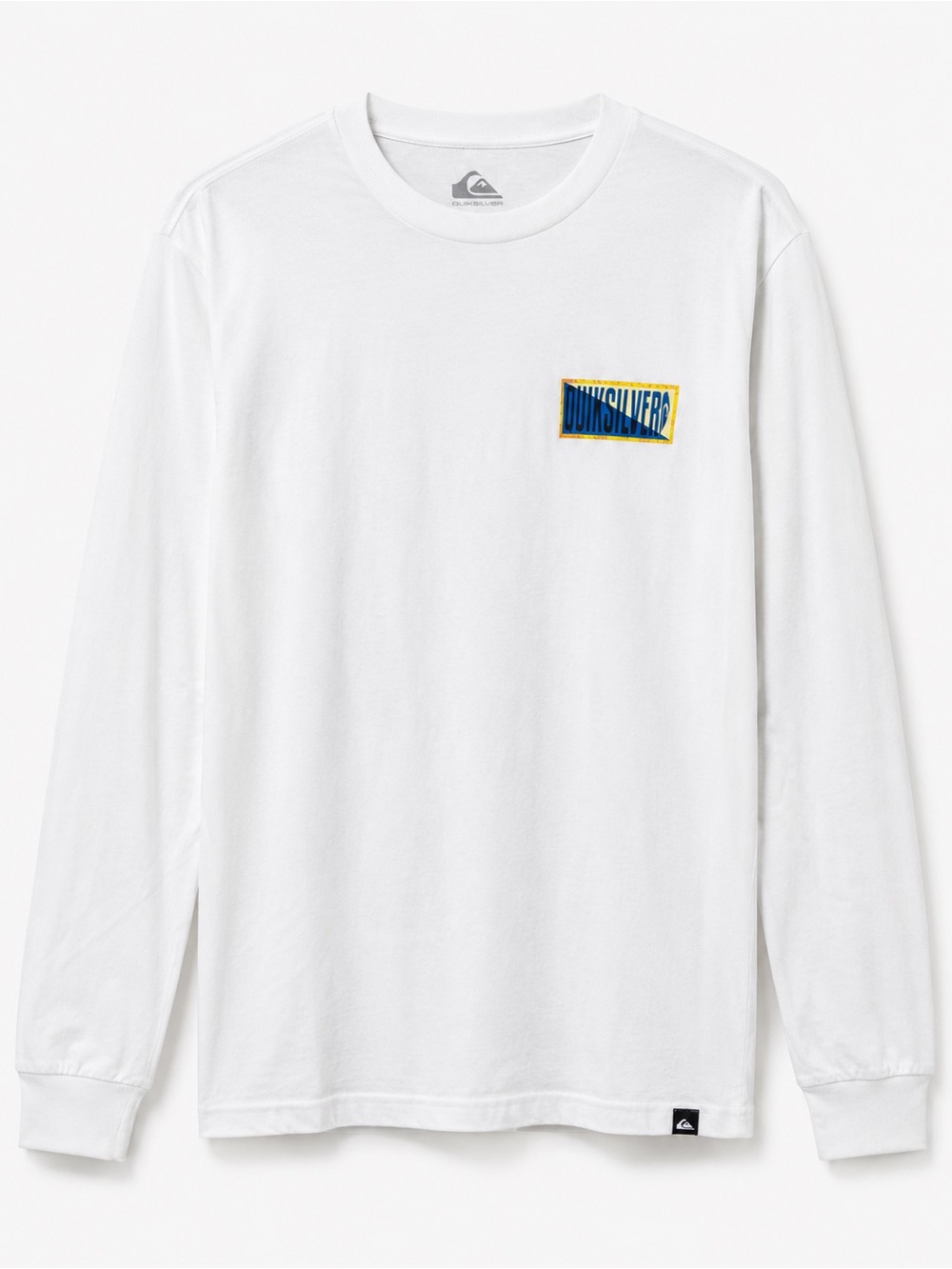 NWT Quiksilver Men’s Long Sleeve Graphic T-Shirt White Regular Fit Size M